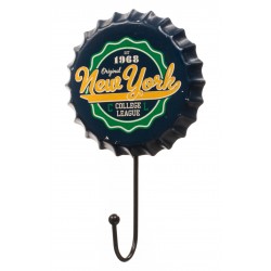 Green & Yellow Retro New York Beer Cap Hanger