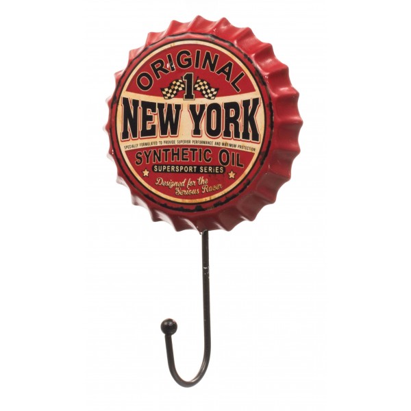 Retro Red Original New York Beer Cap Hanger