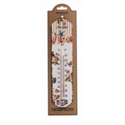 Vintage Floral New York City Thermometer