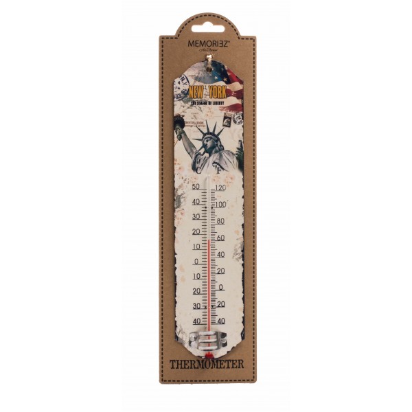 American Flag New York Statue of Liberty Thermometer